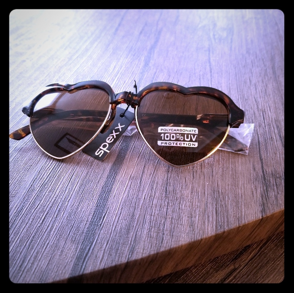 Heart Shaped Tortiseshell Sunglasses
